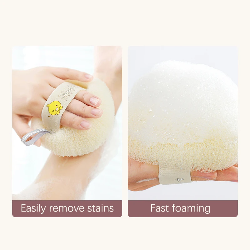 Exfoliërende scrub Douchespons Exfoliator Massager Diepe reiniging Badgereedschap Japanse massagebadbal Schrobborstel