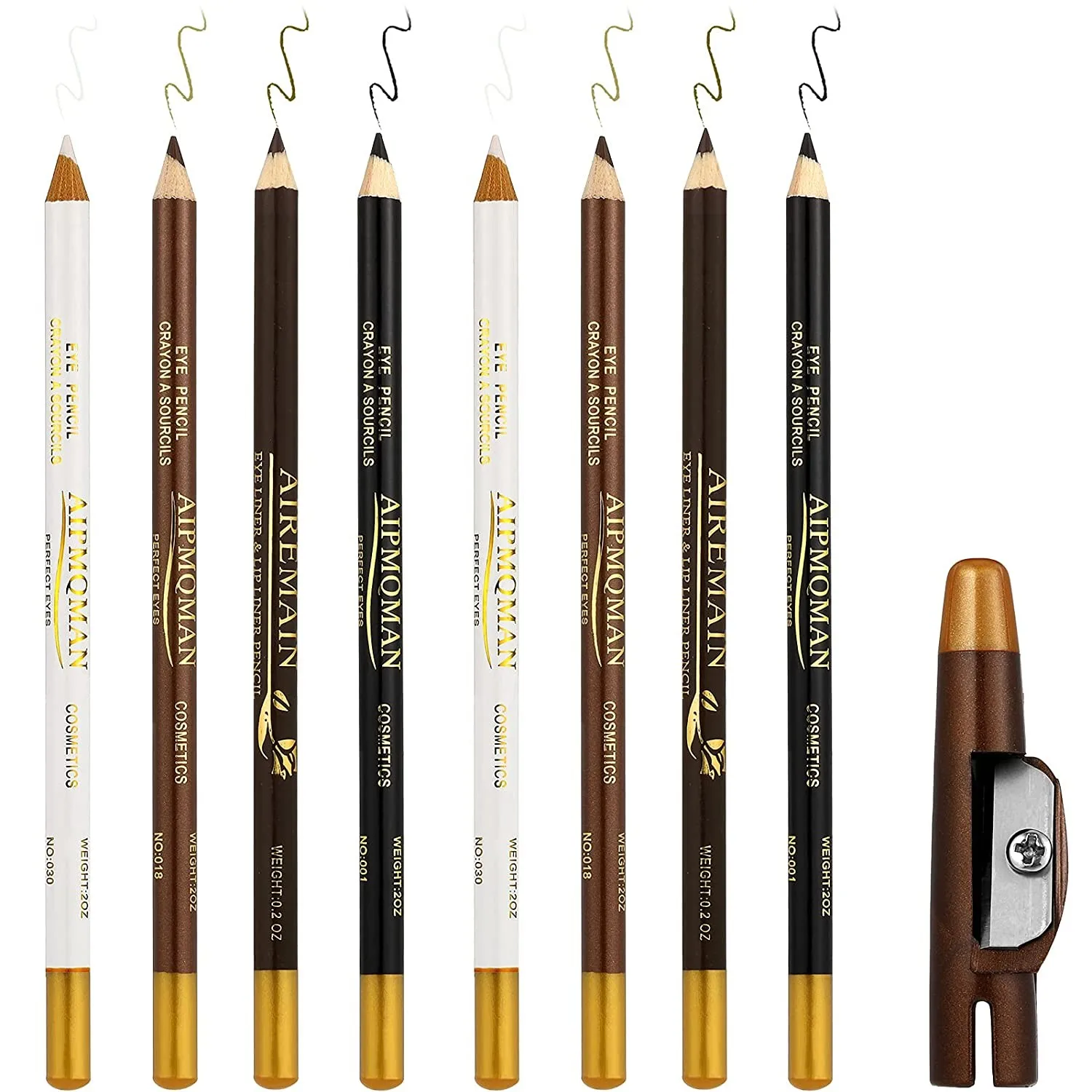 Wooden Beard Edge Hairdressing Pencil
