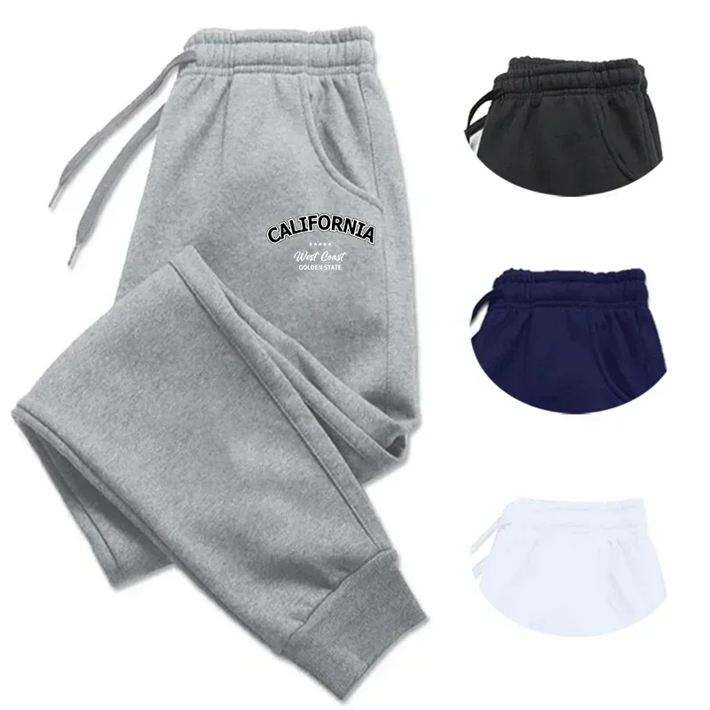

Men's All Condition Style Sweatpants Solid Color Lasting Warm Joggers Drawstring Sports Trousers For Outdoor And Daily Wear