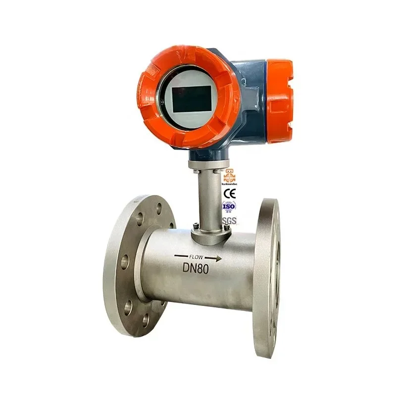 Digital Turbine Flow Meter Water-4-20mA DN15mm Liquid Turbine Flowmeter