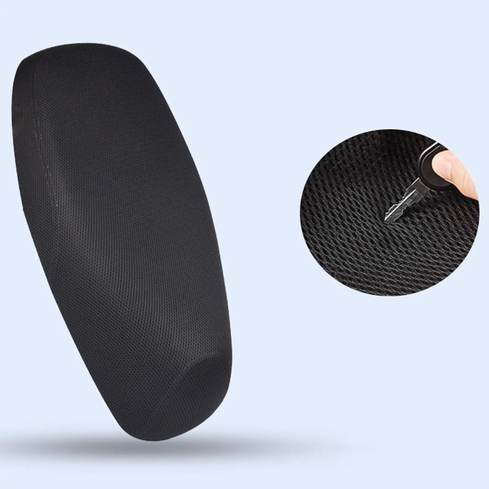 Electric Bicycle Seat Design Heat Insulation Breathable Polyester Nonslip Saddle Cushion Elastic Band Suitable for home 3