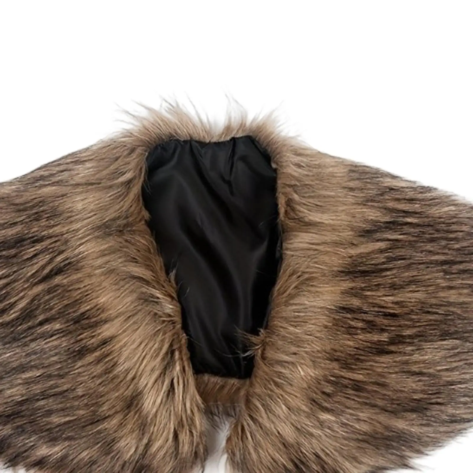 Faux Fur Collar for Men Renaissant Costume Accessory Medieval Mantle Cape Winter Shawl Holiday Photo Prop Stage Show Fancy Dress
