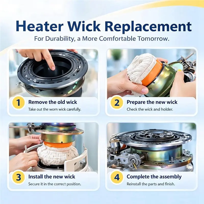 IALJ-32225 Wick Fit For Kero World More Models For KW-24C DH-2300 CV-2300 RMC-95C Envirotemp & Keroheat CV-2300