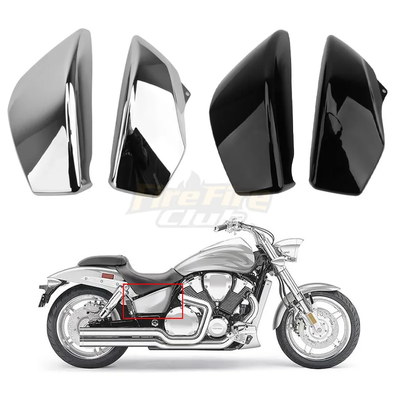 Motorcycle Battery Side Covers For Honda VTX 1800 VTX1800 R/S/N/F/T 2002 2003 2004 2005 2006 2007 2008