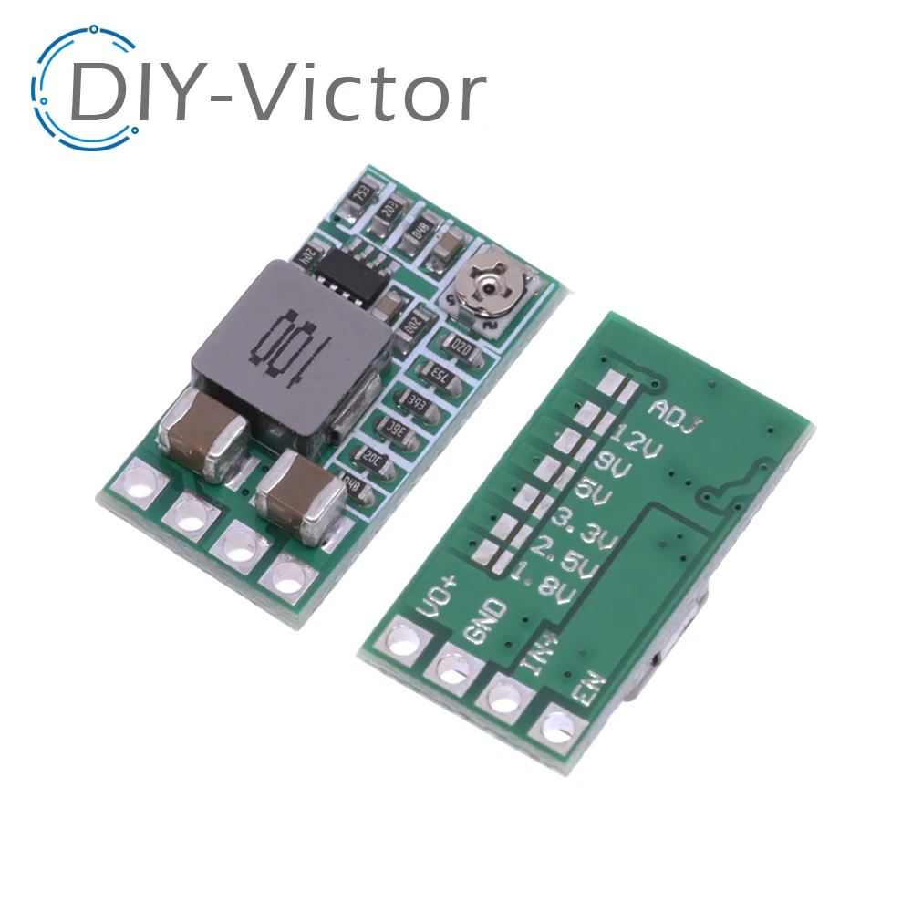 5PCS/LOT Mini DC-DC 12-24V To 5V 3A Step Down Power Supply Module Buck Converter Adjustable Efficiency 97.5%