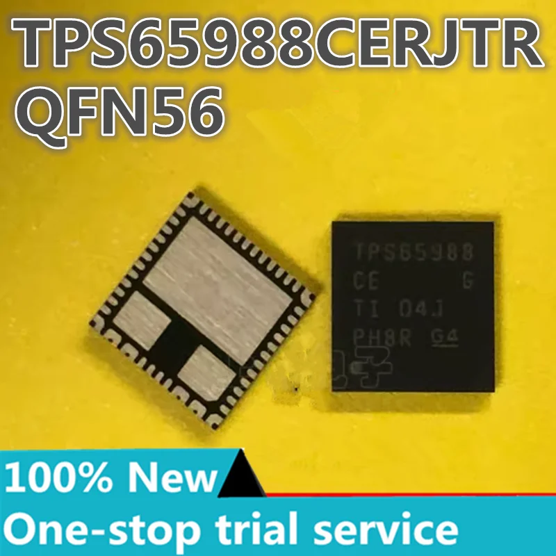 

2-20pcs %New original TPS65988CE Silkscreen TPS65988CE TPS65988CERJTR QFN-56