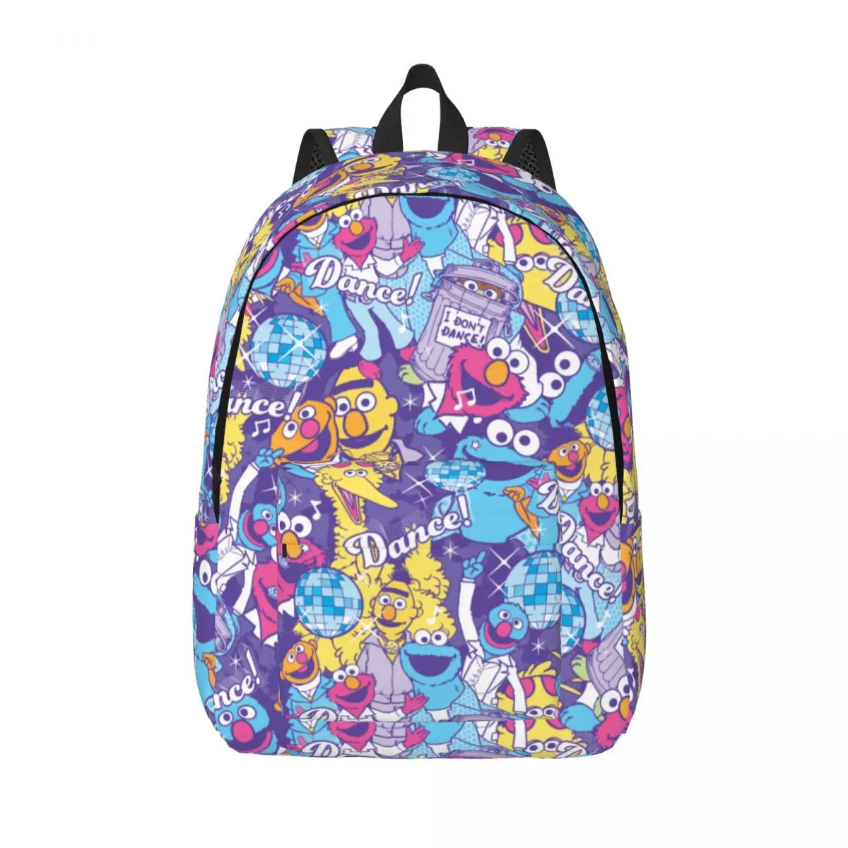 Sesame Gestreepte Rugzak Voor Jongen Meisje Kinderen Student School Boekentas Cartoon Dagpack Kleuterschool Primaire Tas Cadeau