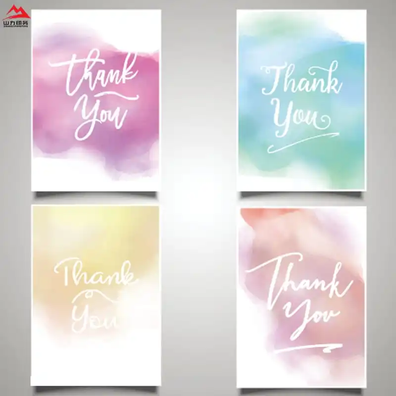 

200 pieces (custom)Best Seller Customized Logo Greeting Purchase Business Paper Cards Thank You Cards Luxury