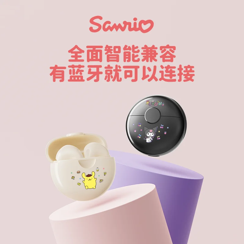 Válogatott sanrio BL52 a++ Szikratávirát Bluetooth earbuds Szia Barka & kuromi HIFI hifi Zeng Fejhallgató Játék Anime Gúnyrajz Fülhallgató