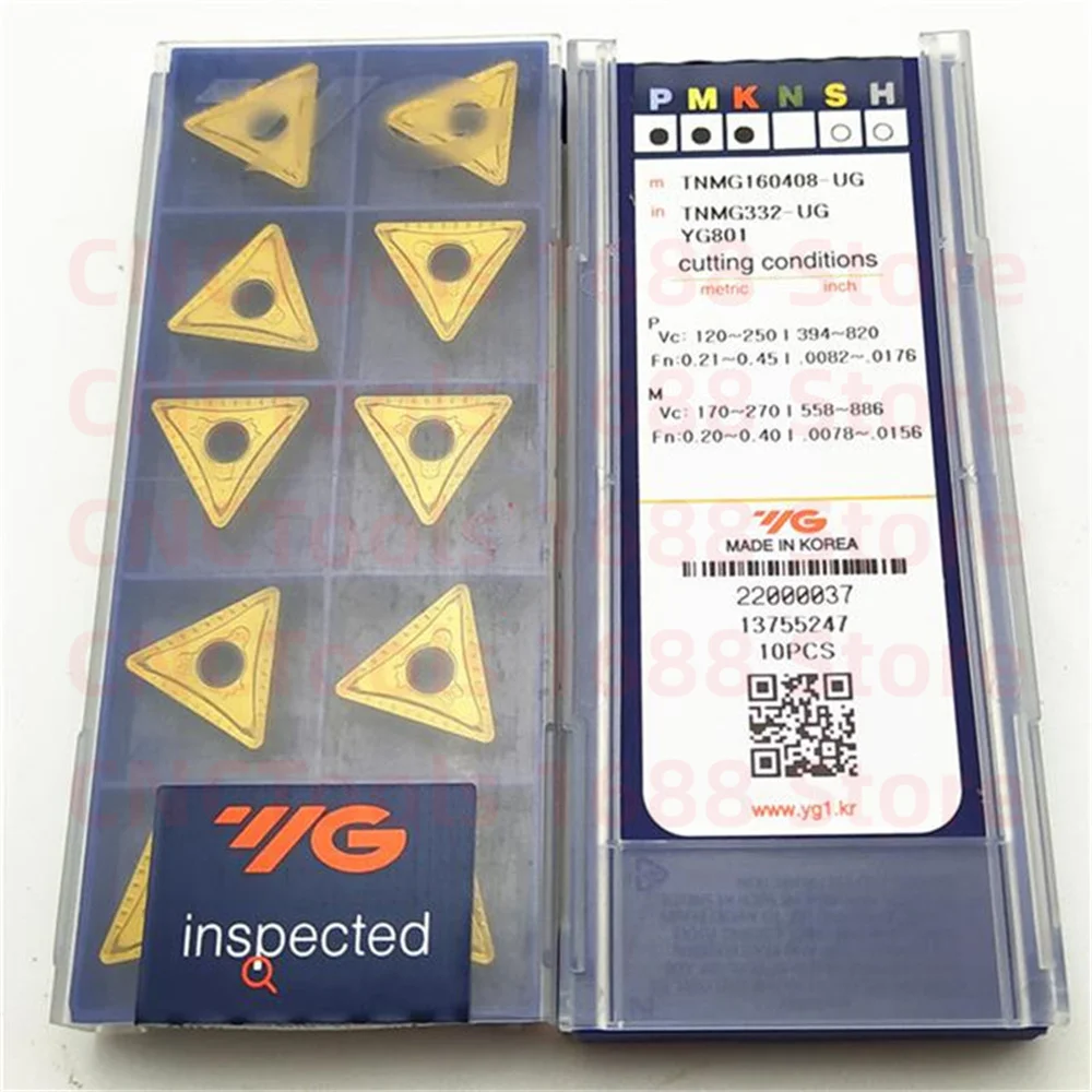 YG-1 TNMG160408 TNMG220408 TNMG220412-UR UG YG801 Carbide Insert TNMG Inserts