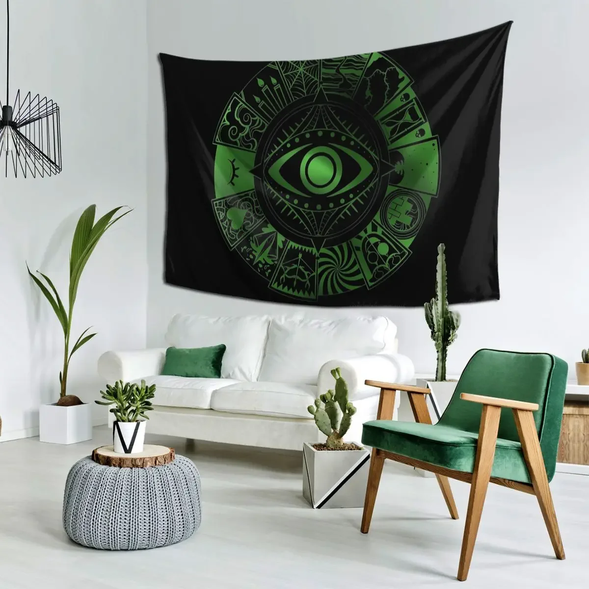 Fears Wheel Tapestry Hippie Wall Hanging Aesthetic Home Decoration Tapestries for Living Room Bedroom Dorm Room