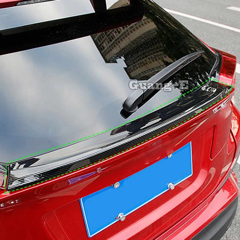 

Накладка на заднее стекло (треугольное крыло) из АБС-пластика для Toyota C-HR CHR 2017-2021