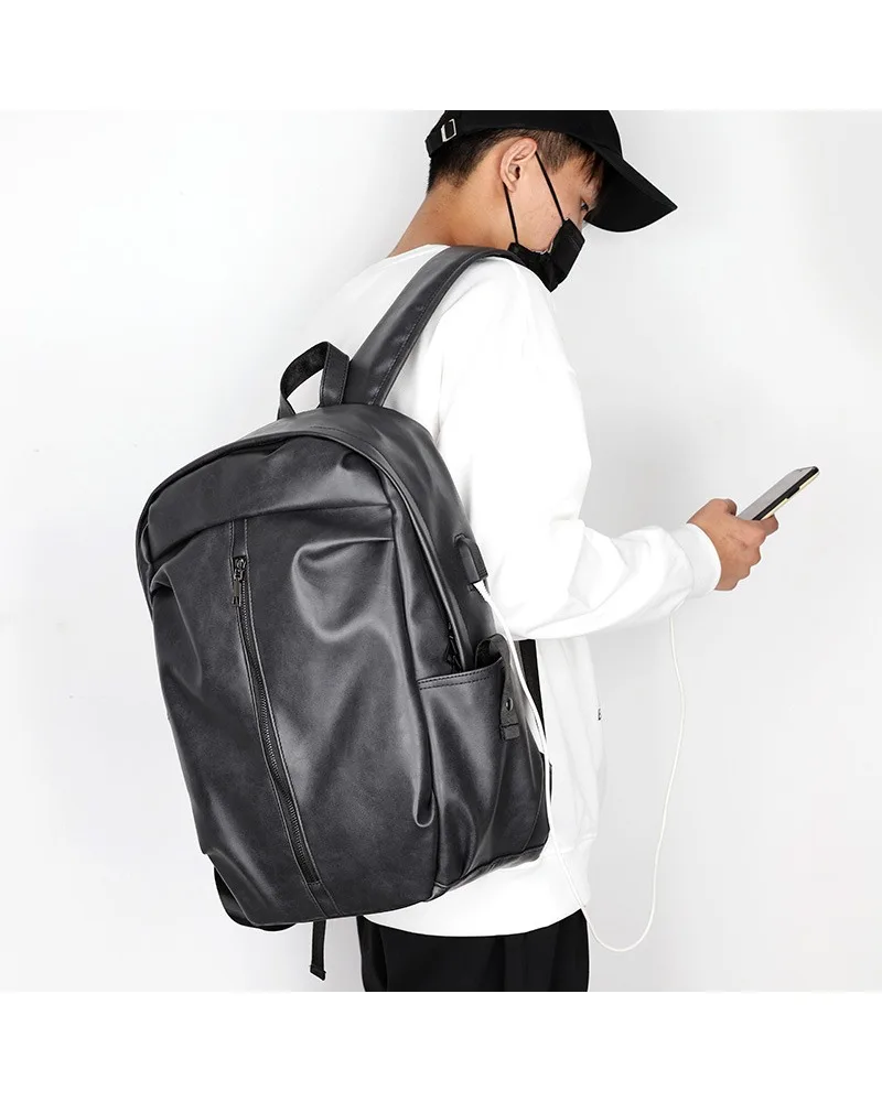 

Large capacity new fashion computer backpack leisure sports business travel bag commuting rechargeable going out backpack