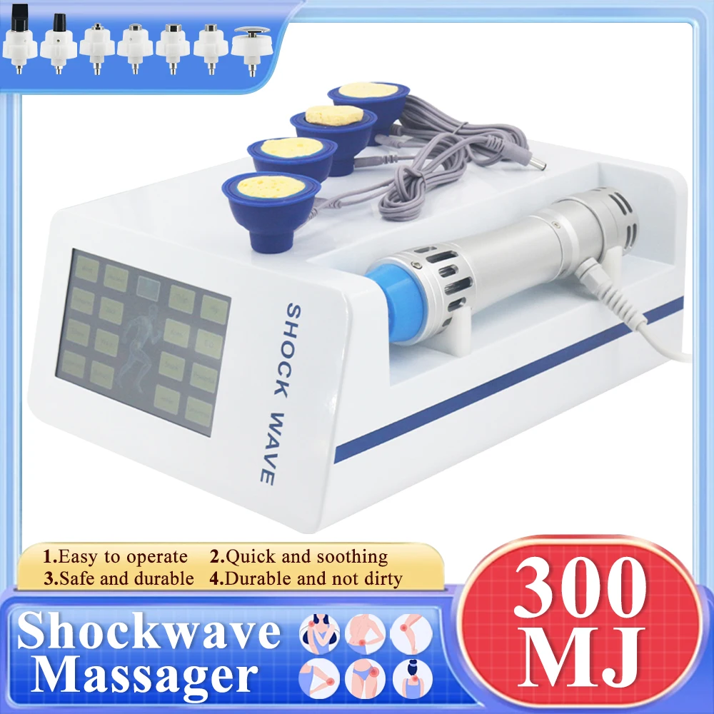 

Physiotherapy Shockwave Therapy Machine For ED Treatment Relieve Muscle Pain Massage EMS Relaxation 300MJ Shockwave Massager New