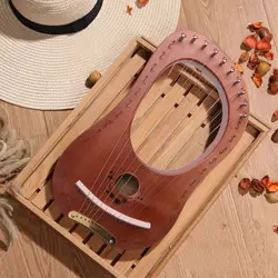 Solid Compact Harp 10 String Small Practice Harp Music Maker Toy Sound Entertainment Gifts for Kids Adults DropShipping