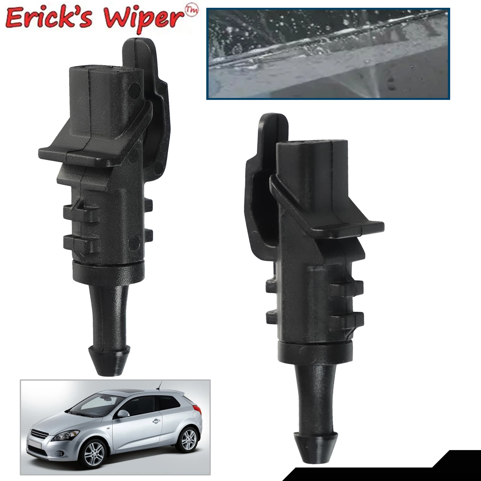 Erick\'s Wiper 2Pcs Front Windshield Washer Jet Nozzle For Kia Sid Ceed Cee\'d ED Sport Wagon SW для киа сид 2006 - 2012 Sprayer