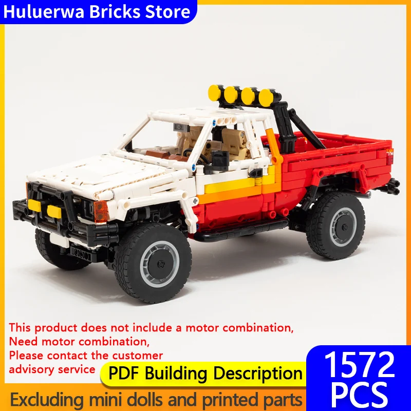 

Модель скоростного гоночного автомобиля MOC, строительные кирпичи, ретро SR5, Xtracab, грузовик, модульная технология, подарки, праздник, сборка, детские игрушки, костюм