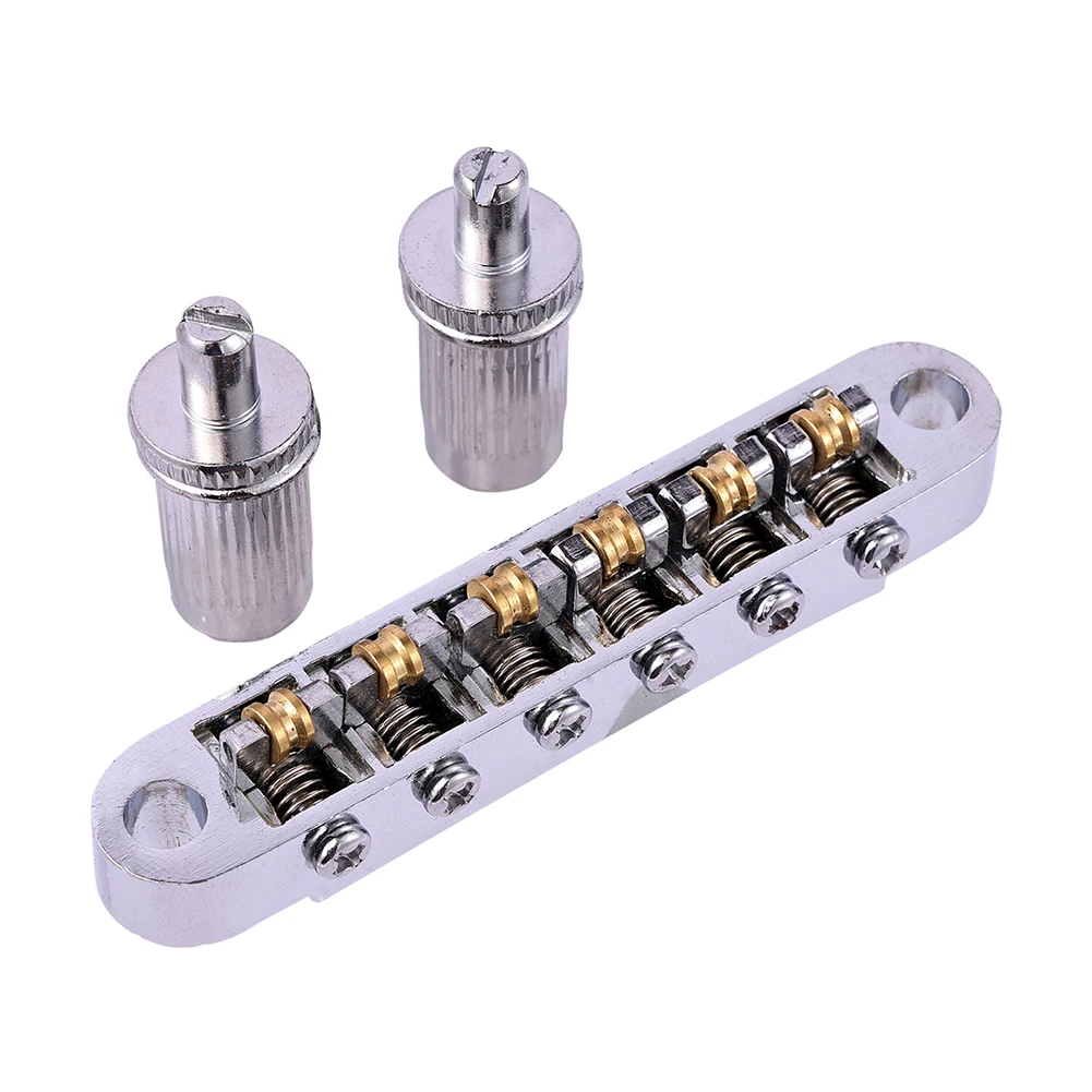 Studs Saddle Bridge Musical Instruments For LP Style Guitar LP Ball Bridge Roller Saddle Bridge Tune-O-Matic Style