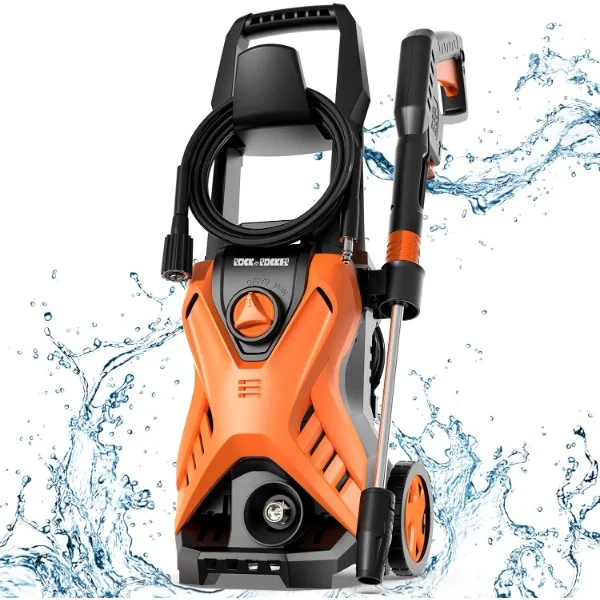 

Rock&Rocker Electric Pressure Washer, Power Washer 2150 PSI 1.6 GPM Portable Car Washer Machine with Adjustable Spray Nozzle