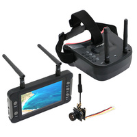 5.8G 40CH Dual Antennas FPV Goggles Monitor Video Glasses Headset HD W/ 5.8G 25mW transmitter fpv camera + Osd for Racing Drone