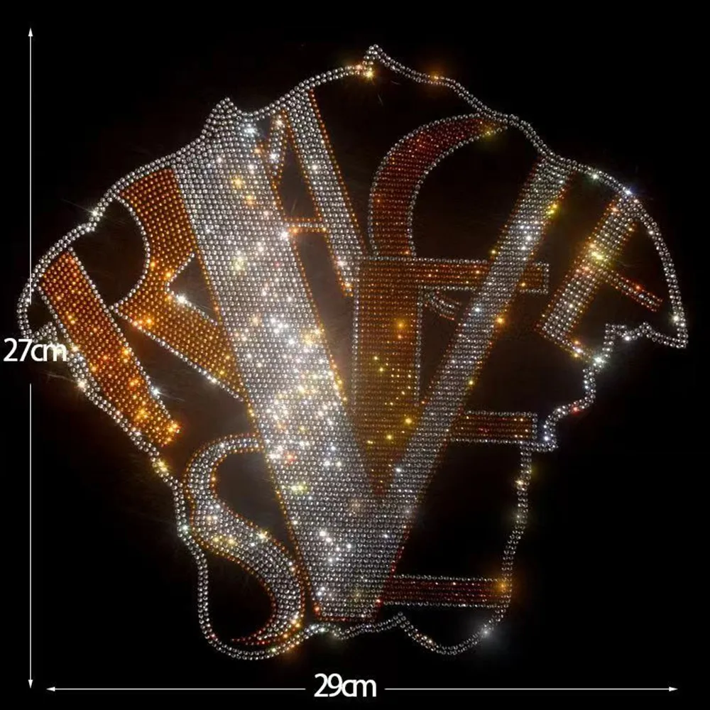 Iron on Rhinestone Patches for Clothing Fashion DIY Exquisite Patch Clothing Decoration Accessories