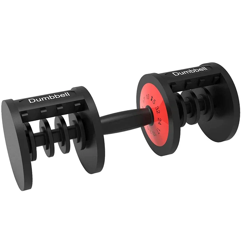 32 kg Dumbbell 70 lbs Quick Switch Weights in 1 Second Safe Twist Lock and Stable Structure Dumbbell Set Unisex Home Gym Office