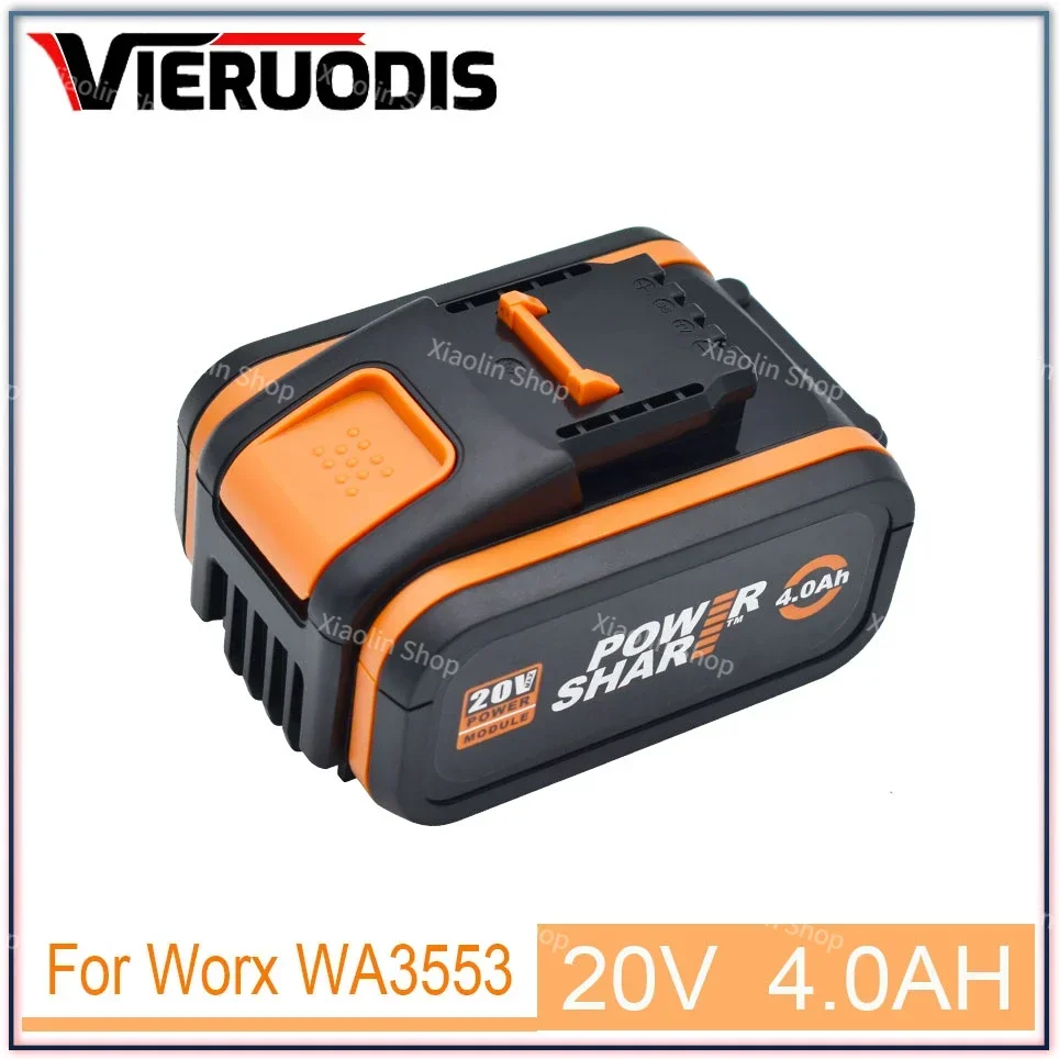 For 20V Battery 4000mah Li-ion for Worx WX390/WX176/WX166.4/WX372.1 WX800/WX678/WX550/WX532/WG894E WG629E/WG329E/WG2