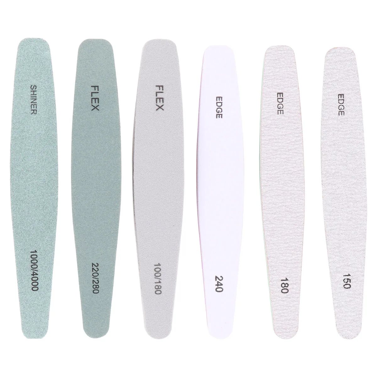 

6pcs Nail Tools Kit Nail File Buffer Set Durable Lightweight Manicure Files Polishing Strips For Natural False Nails Extensions