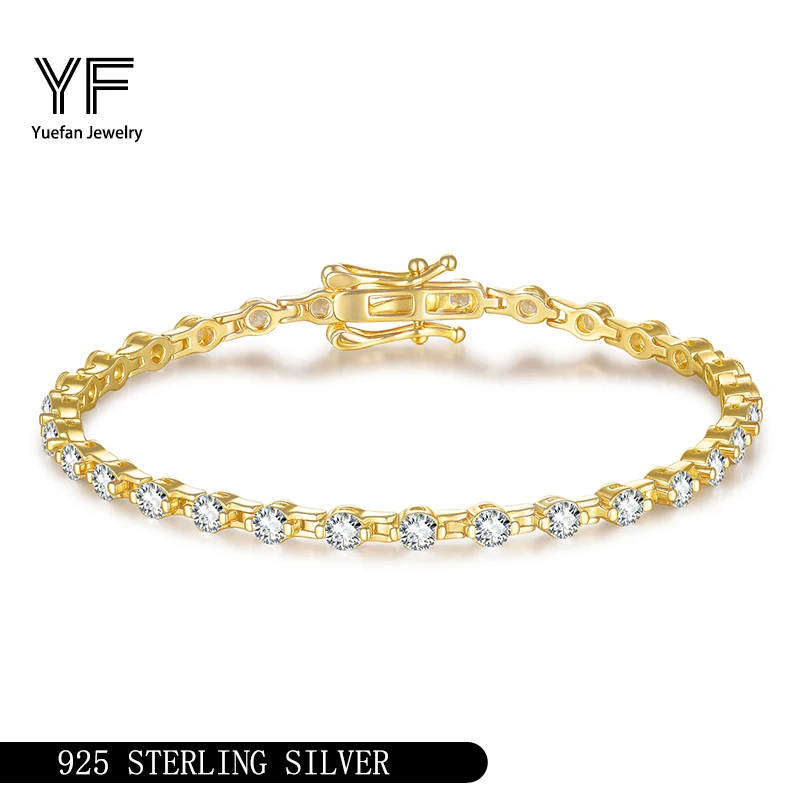 

Серебряный браслет S925 с муассанитом, высококачественный модный универсальный женский подарок на День святого Валентина, Рождество