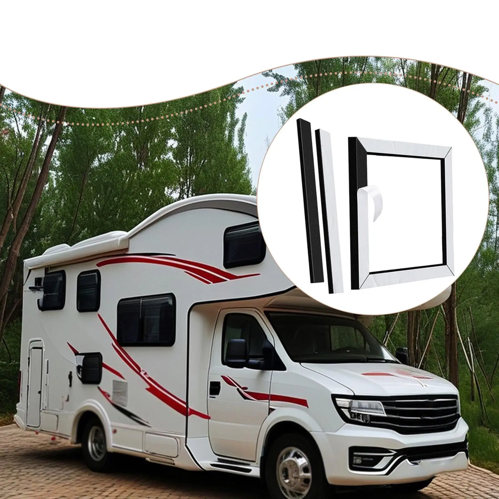 

RV Air Conditioner Repair Gasket Professional Foam Sealing Strip Leveling for Travel Trailer Roof