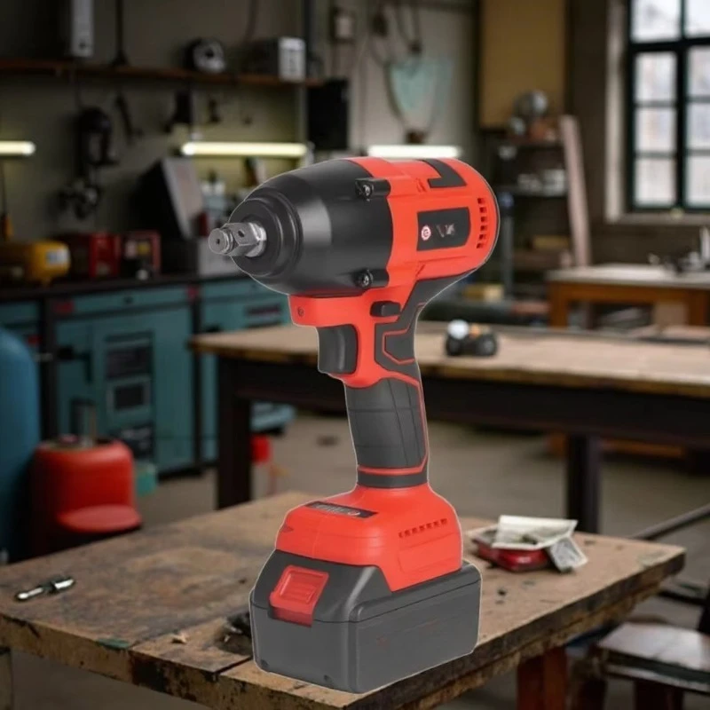 

1/2 Cordless DIY Industrial Handheld Electric Torque Wrench Set 21V Lithium Battery Tool Kit for Automobile Repair