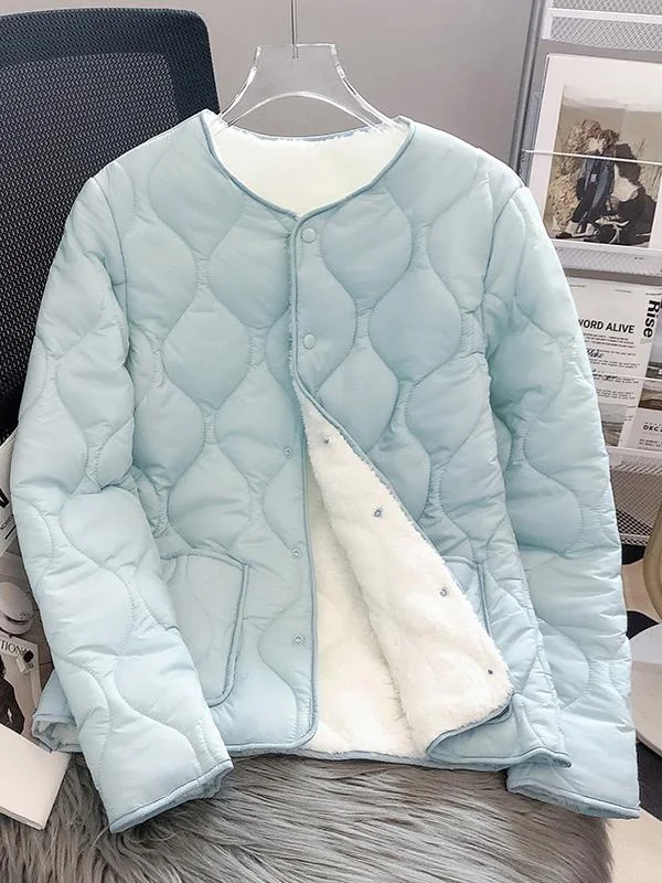 

Women's Thiened down Cotton Jaet Inner Winter Coat Warm Healtare Personnel On-Du Fce Lined Slim Fit ort S...