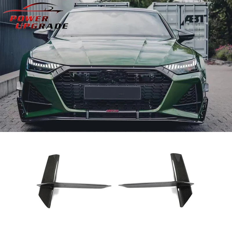 

Для Audi RS7 2020 + углеродное волокно в стиле ABT, передние каналы, бампер, воздухозаборник, комплект кузова