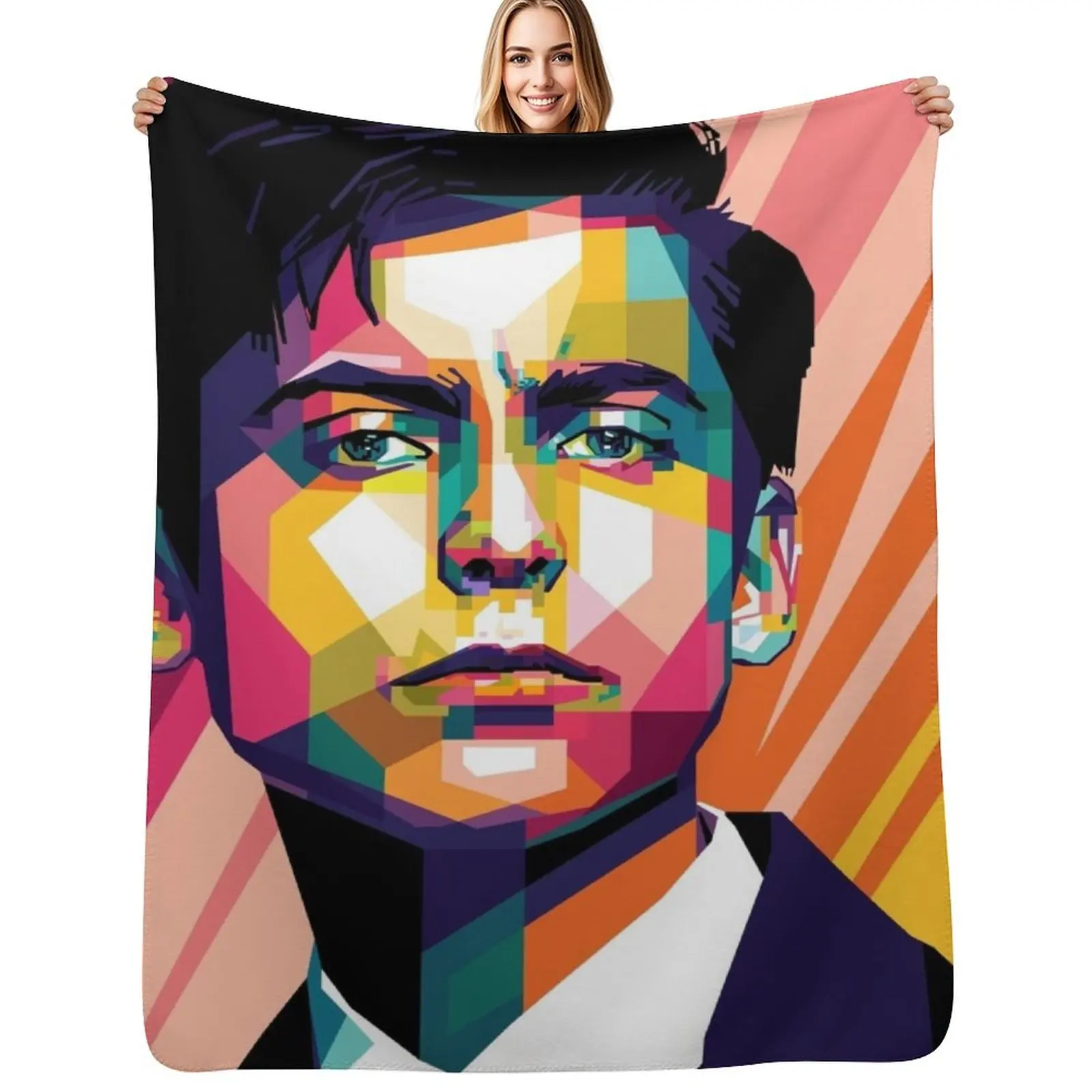 Number Five Throw Blanket Outdoor Soft Blanket for Picnic Beach Camping