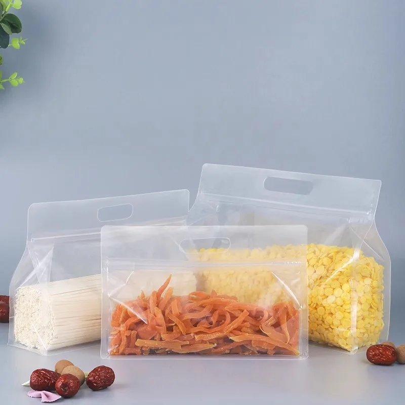 Resuable Ziplock Saran Wrap Plastic Bags PVC Leakproof Fruit Grain Packaging Bag Food Fresh-keeping Shut Fresh Container Kitchen