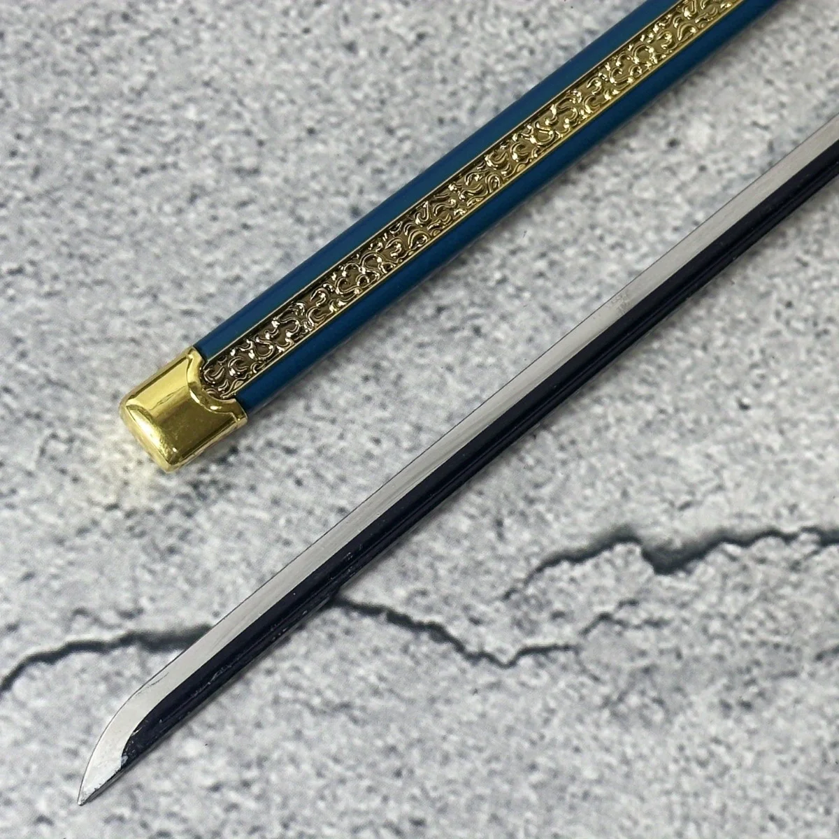 10 بوصة الصلب رورونوا زورو كاتانا المعادن أنيمي زورو السيف الحديد النينجا سكين الأصلي الساموراي صابر الحجم الحقيقي اليابانية كاتانا هدية #5