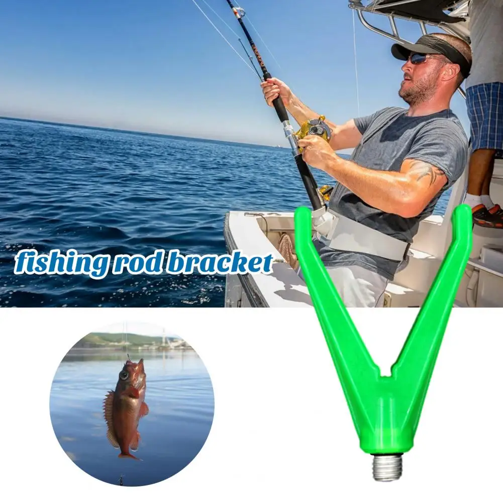 

Fishing Rod Support Head High Strength Vivid Color Universal Simple Installation Anti Slip Fishing Pole Bracket Accessories