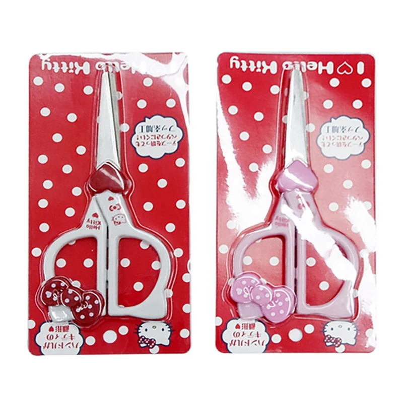 Sanrio Hello Kitty Hand Made Scissors Kawaii Kt Cat Art Scissors Kid Stationery School Office Supplies Girls Gifts