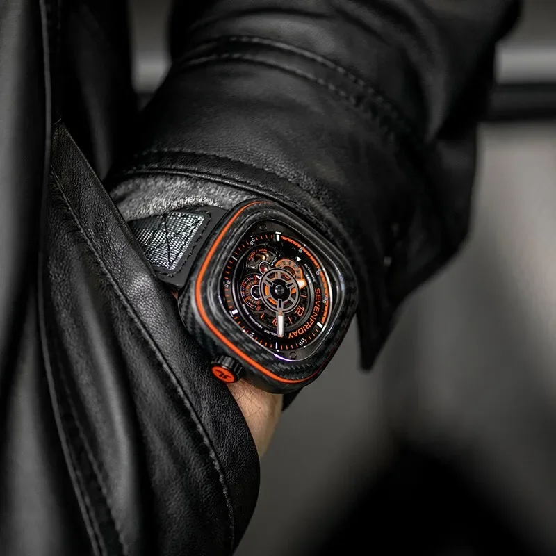 SEVENFRIDAY watch men's carbon fiber automatic mechanical watch P series waterproof men's and women's watch P3C/09 luxury brand