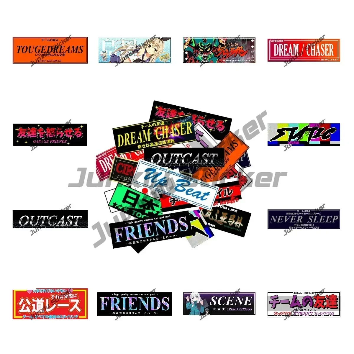

Racing Rally 4x4 Off Road Car Stickers Japanese JDM Slap Vinyl Car Wrap Decal Car Accessories Motorcycle Trunk Windows KK Decor