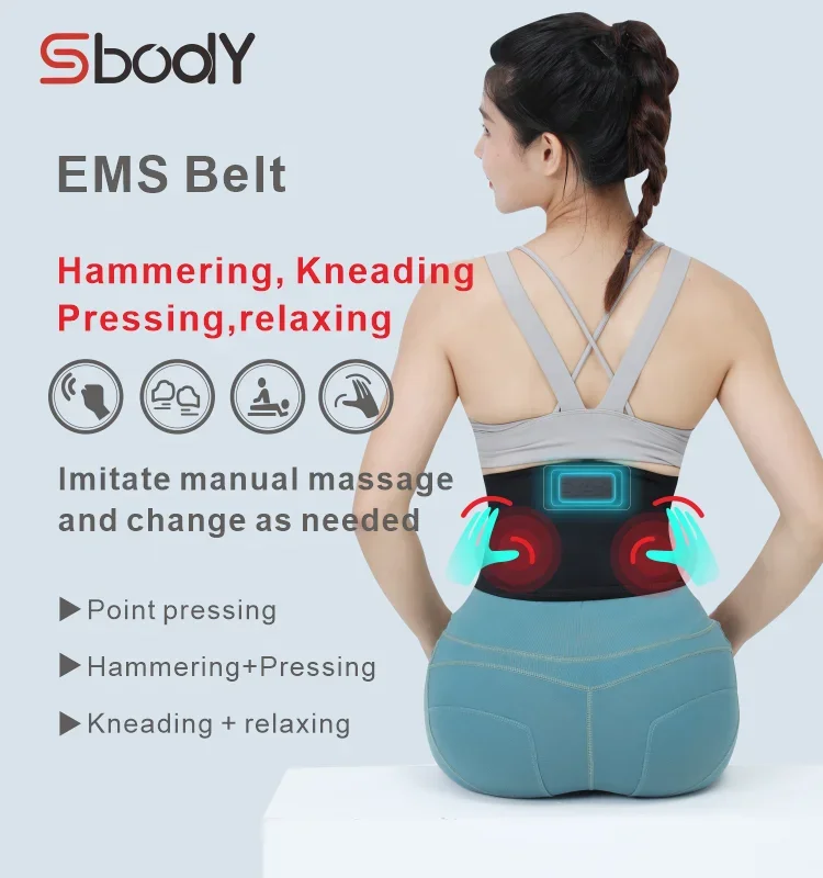 EMS Slimming  Belt Electric Muscle  Relieve back pain Waist Deep Massage EMS Belt