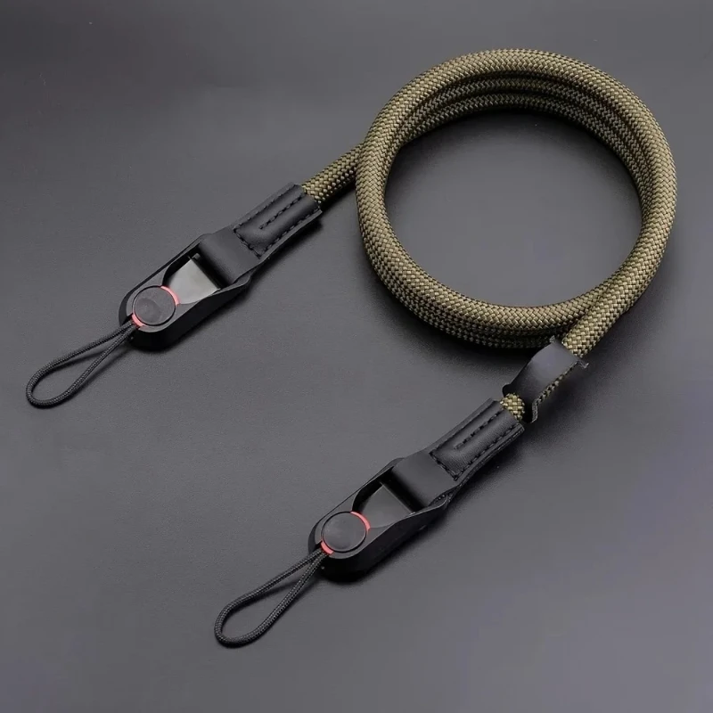 1M Quick Release Round Rope Camera Strap Fast Detachable Shoulder Strap for DSLR Mirrorless Camera Adjustable Camera Neck Strap