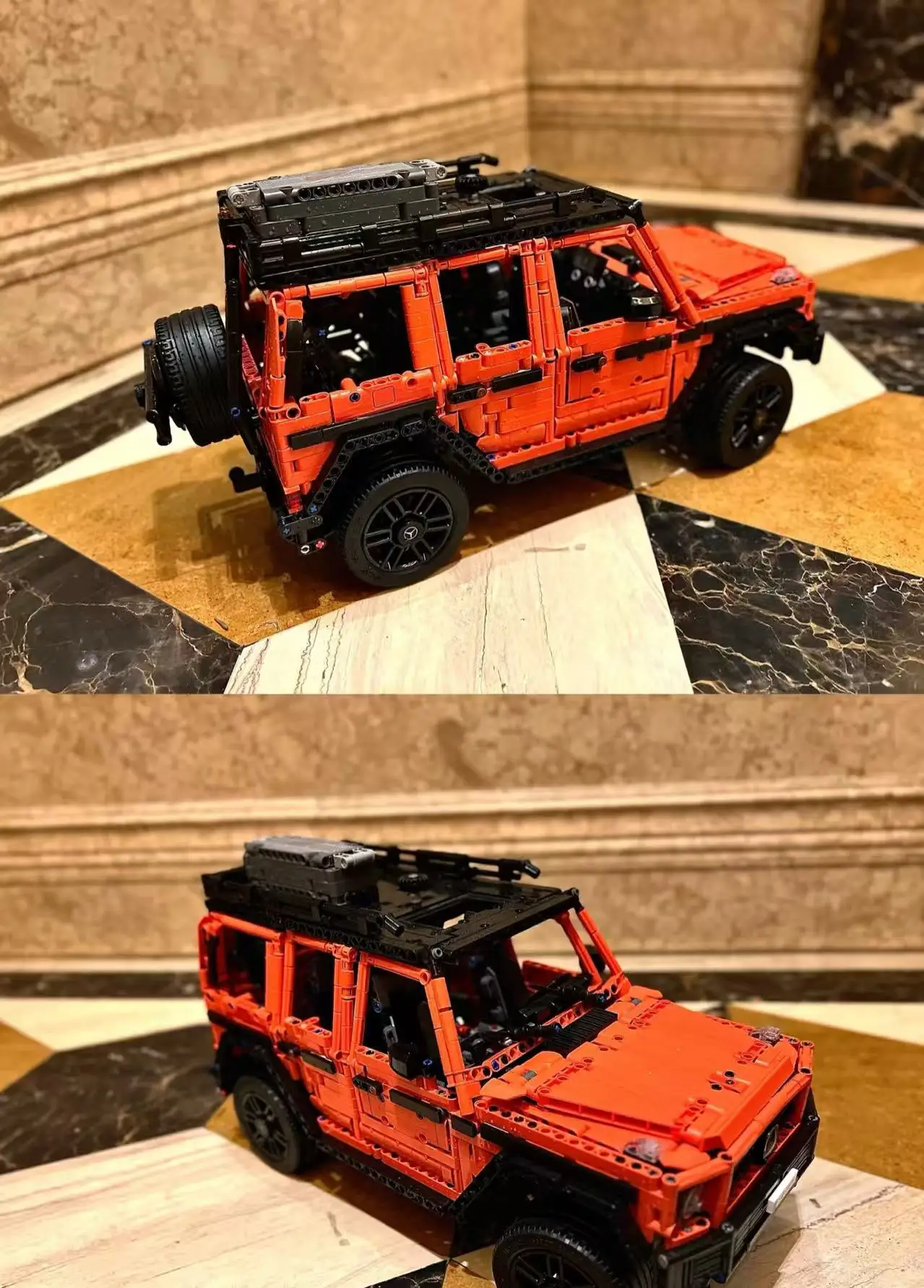 New2891pcs ديكور المنزل متوافق مع 42177 G500 مجموعة تصنيع المركبات على الطرق الوعرة هدية تزيين سطح المكتب