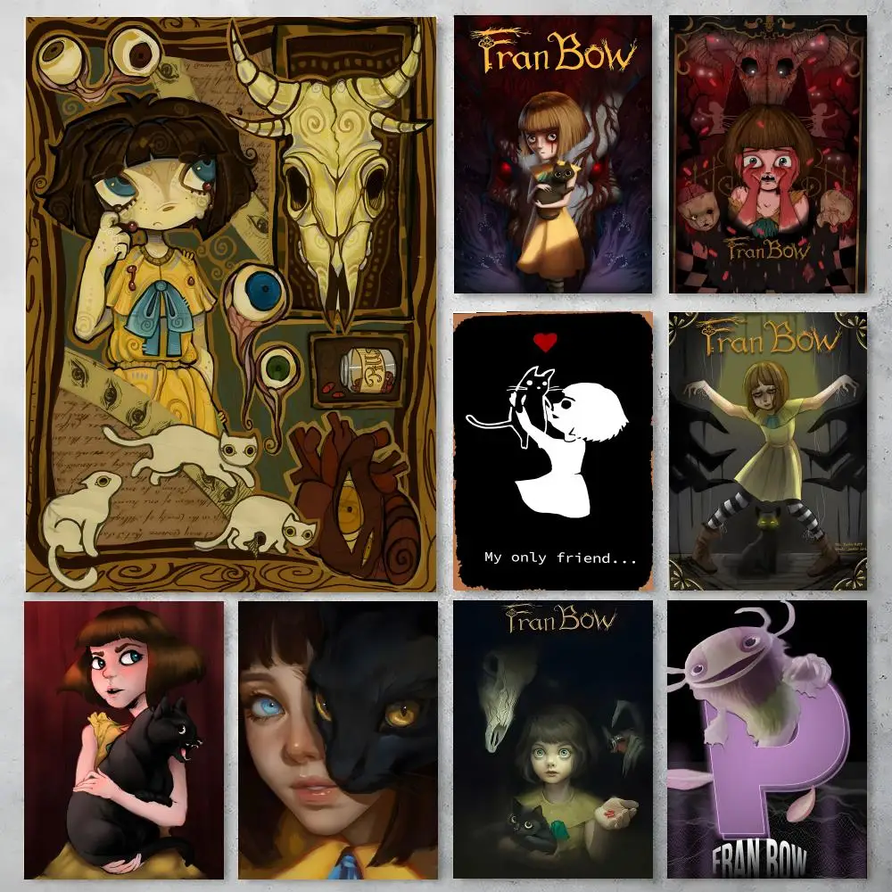 Póster F-Fran Bow, carteles de alta definición, arte de pared para sala de estar y decoración del hogar.