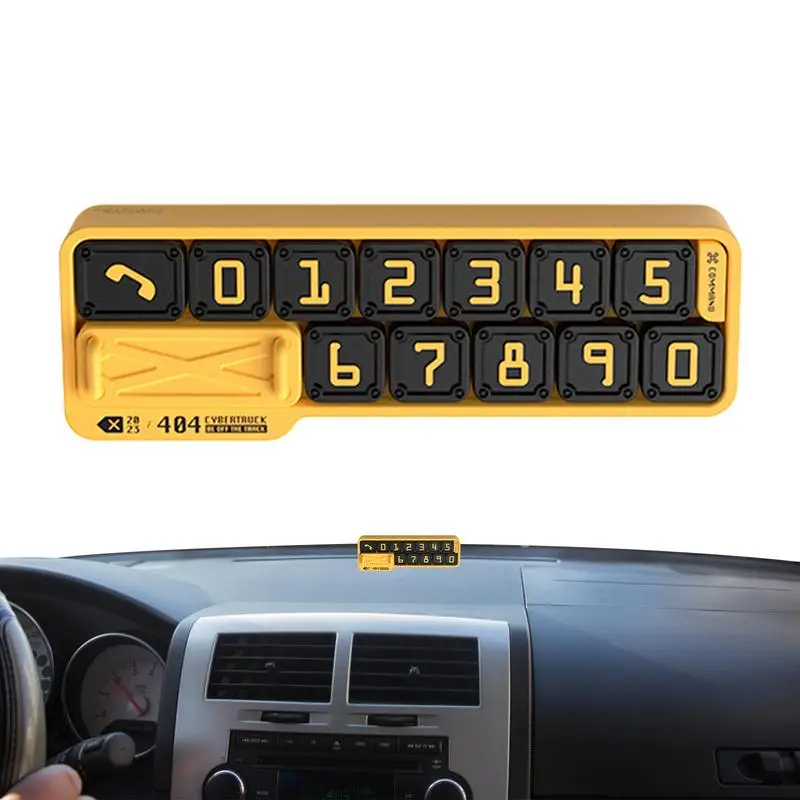 Temporary Car Parking Phone Number Plate Outdoor Parking Car Moving Card Plate Temporary Stop Sign Automobile Parking Gadgets