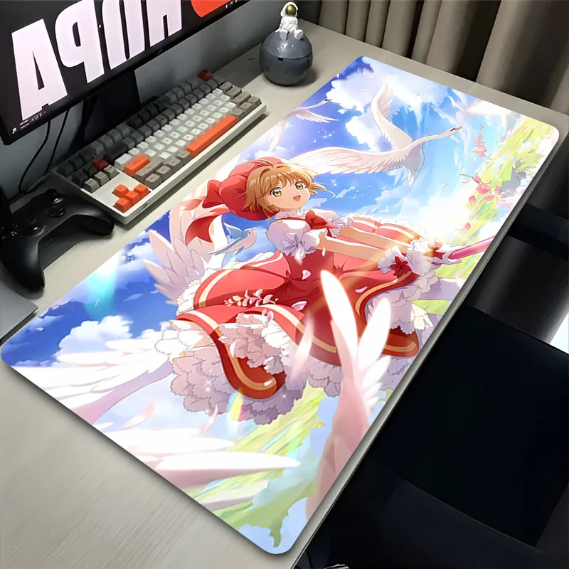 

Mouse pad large keyboard pad non-slip desk pad game player computer desk pad PC carpet C-Card Captor Sakuras Mousepad Kawaii