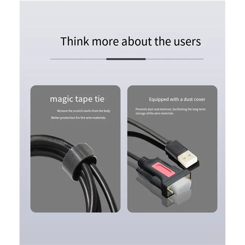 A95Q-9-Pin Adapter Cable 1-To-4DB9 Male Connector Cable For MAC OS, Windows, Android, Linux