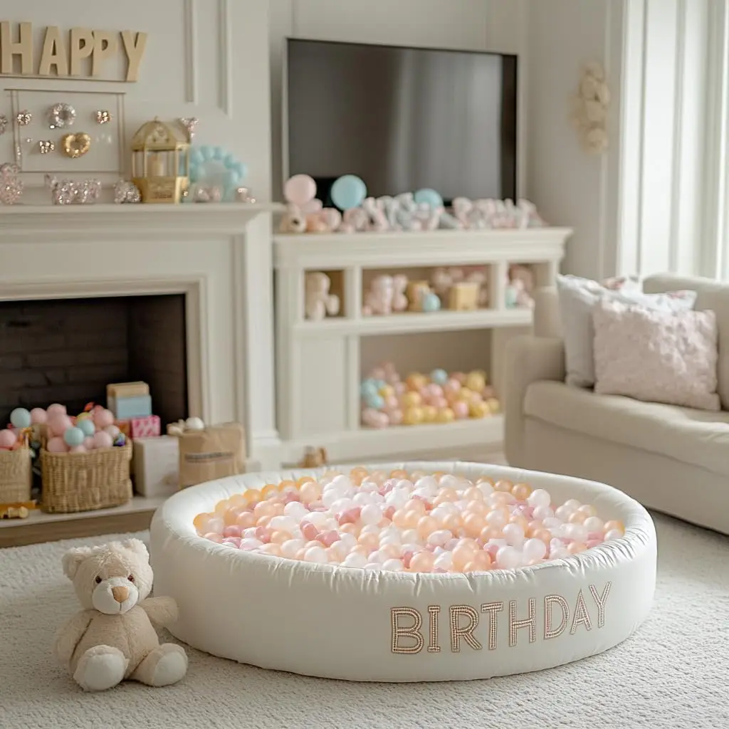 ลูกบอลสำหรับสระบอล 50 ลูก สีชมพู ทอง ขาว รูปดาว สำหรับเด็กทารก คอกกั้นเด็ก ลูกบอลพลาสติกสำหรับเด็กทารก สระบอล ลูกบอลสำหรับสุนัข