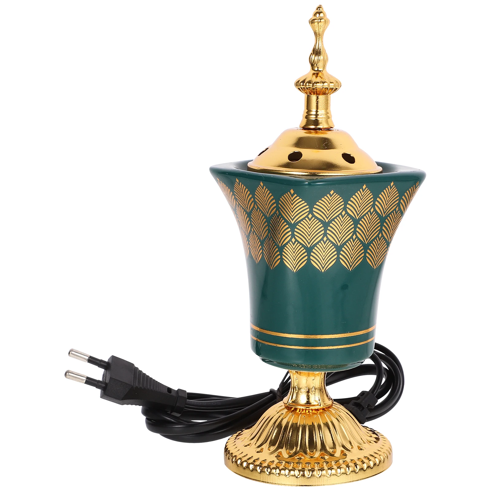 Electric Ceramic Incense Burner Arabia Charcoal Bakhoor Censer Middle East Sandalwood Fragrance Stove Home Decoration US/EU Plug