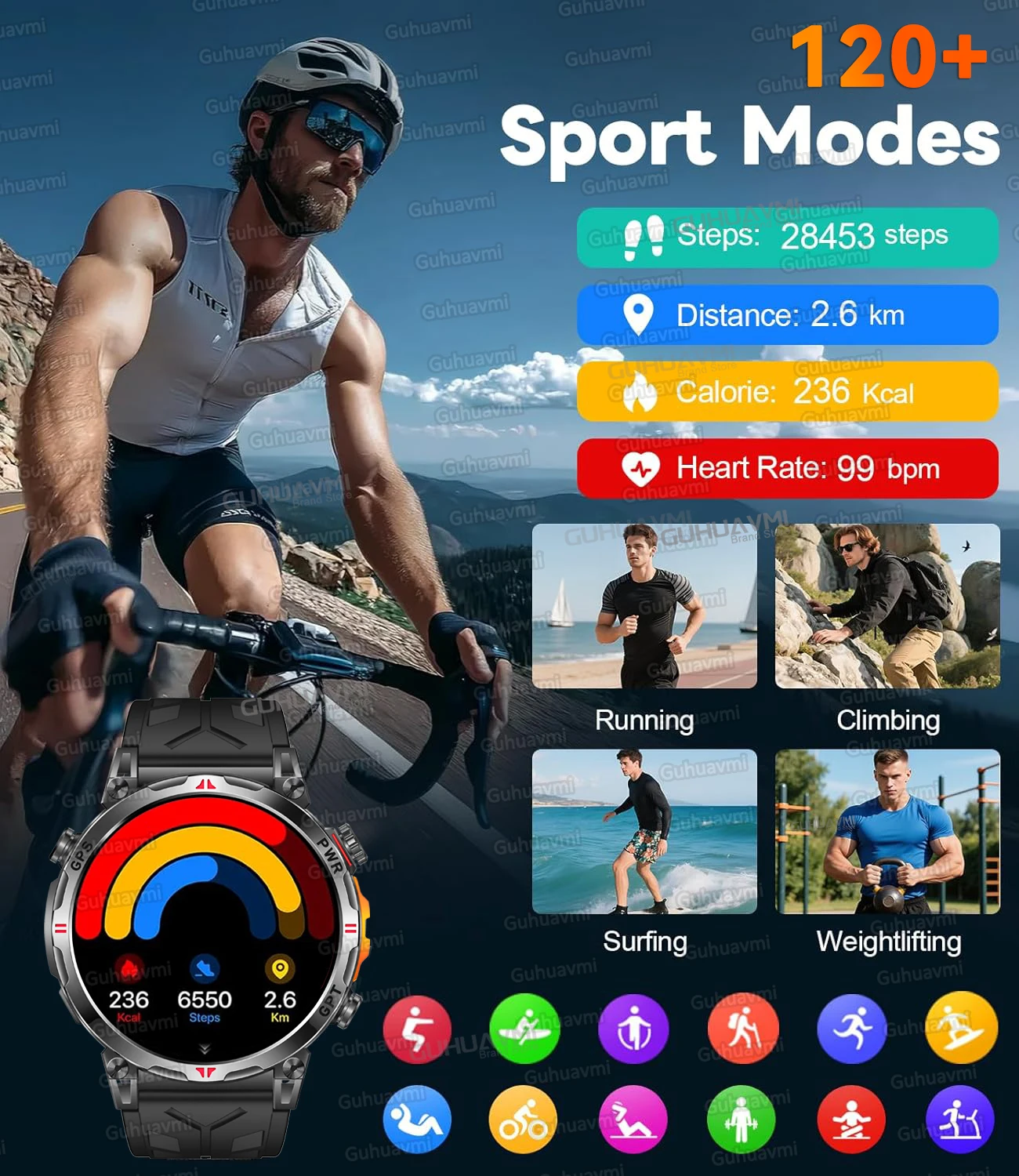 2025 neue T Rex 3 Original Millitary GPS Position 1,56 "Smart Uhr Männer IP69 Wasserdichte Kompass 650 mAh Bluetooth anruf Smartwatches